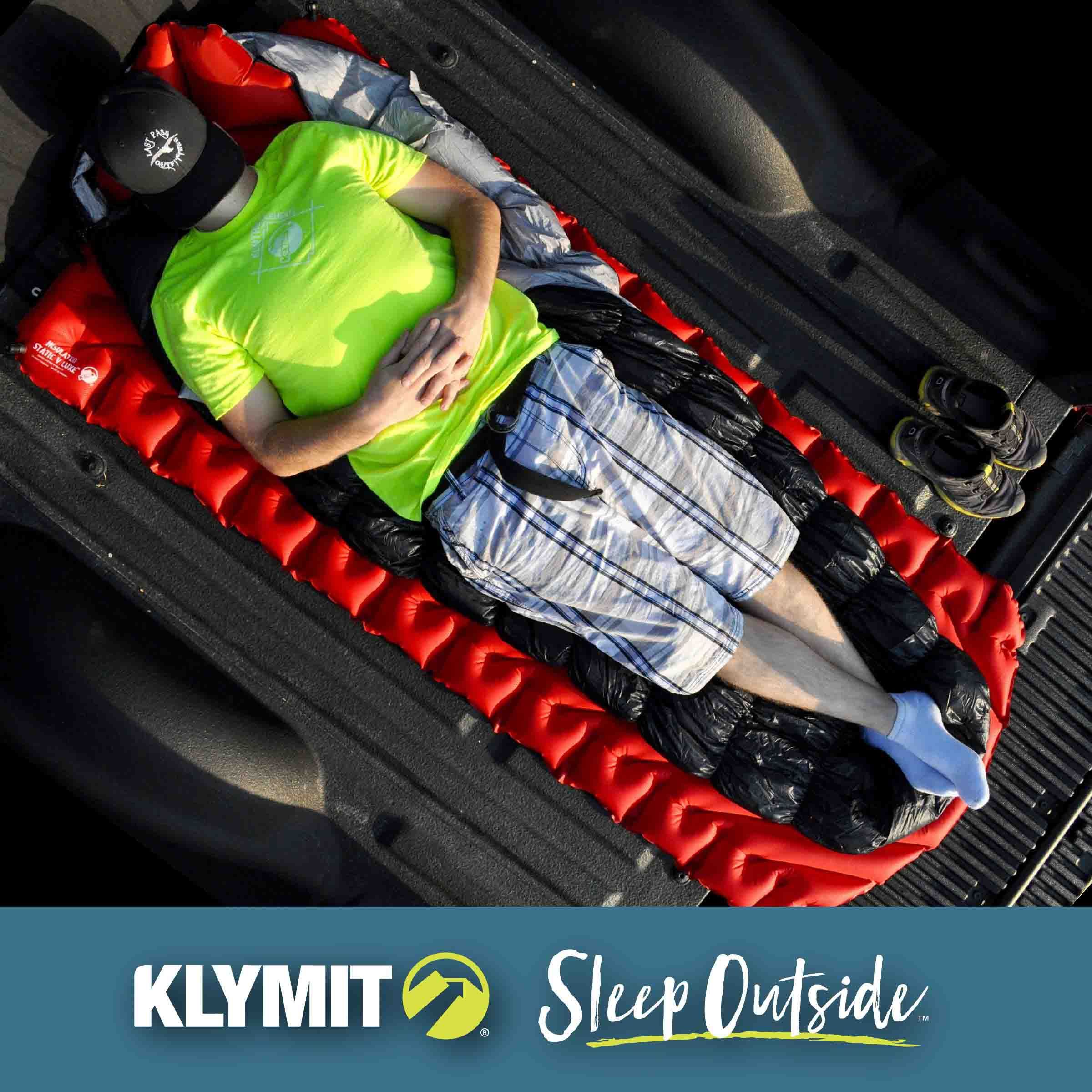 Klymit Static V Luxe Insulated Sleeping Pad Overhead_Flat