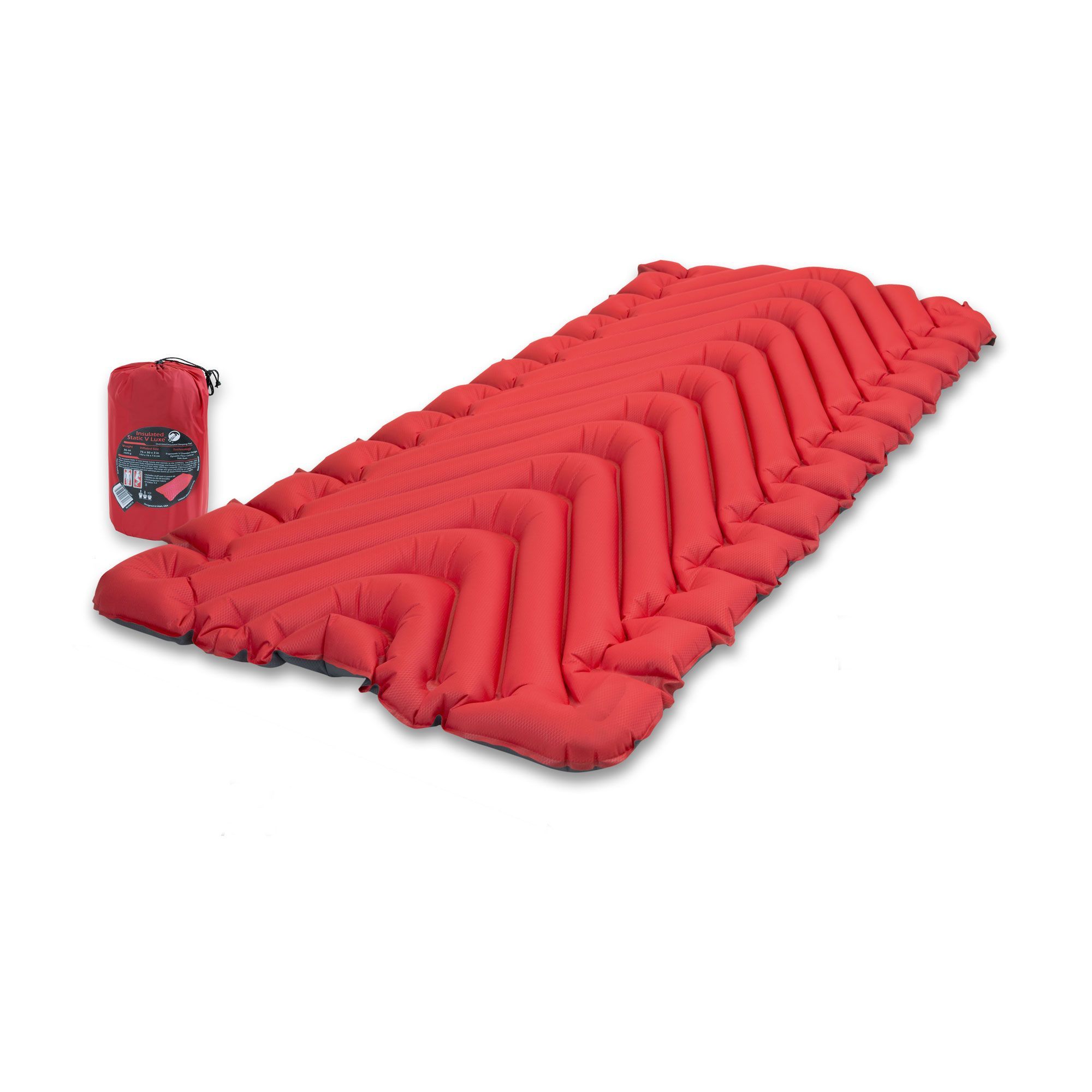 Klymit Static V Luxe Insulated Sleeping Pad Front_Angled_Left