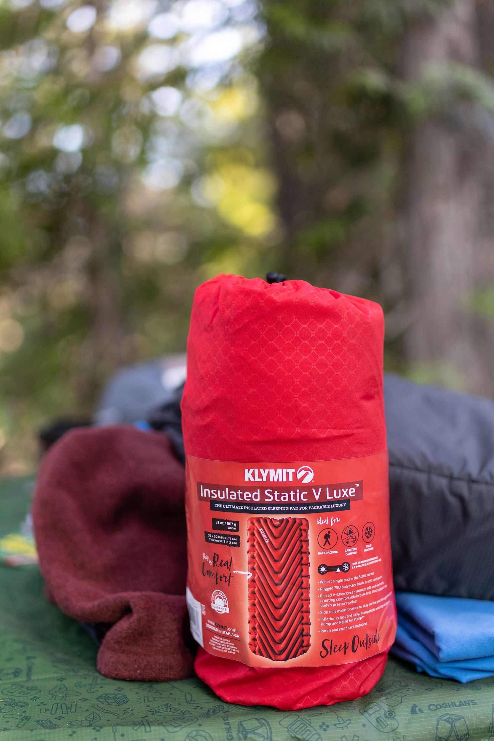 Klymit Static V Luxe Insulated Sleeping Pad Front_Flat