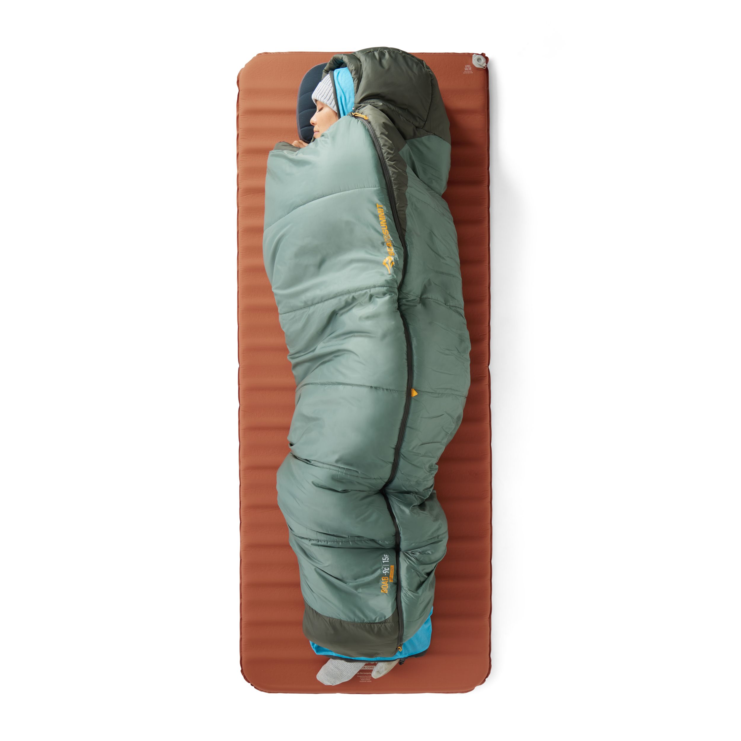 Sea to Summit Pursuit Self-Inflating Large Square Sleeping Pad Overhead_Flat