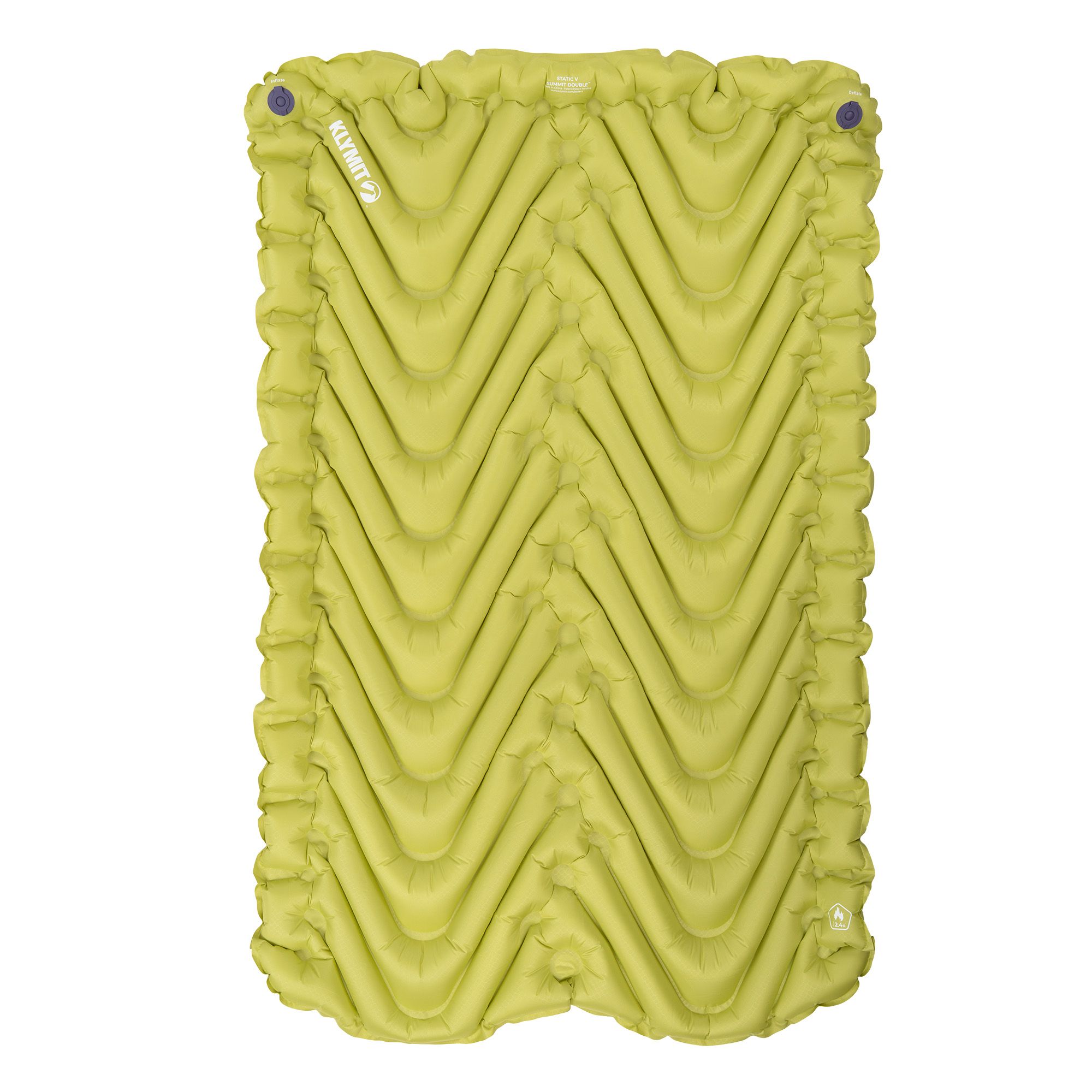 Klymit Static V Summit Double Sleeping Pad Overhead_Flat
