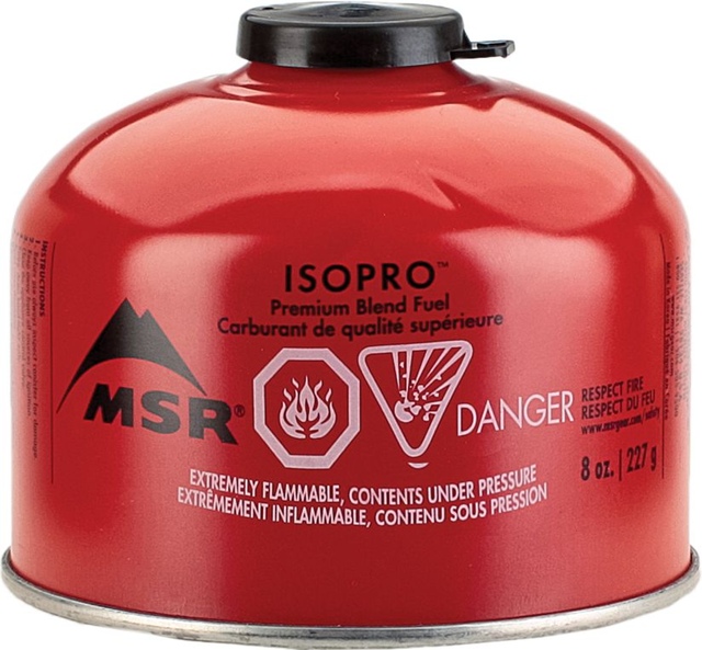 MSR® IsoPro 227 g Fuel Canister Front_Elevated