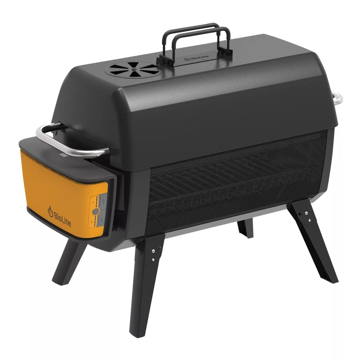 BioLite FirePit Stainless Steel Grill Lid Front_Angled_Right