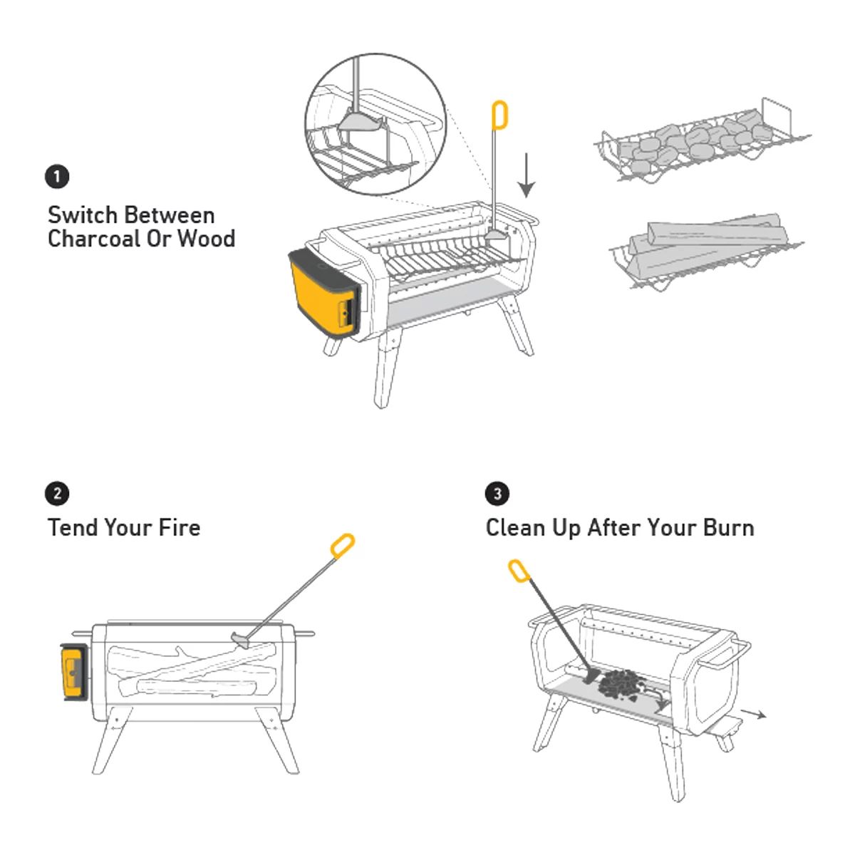 BioLite Stainless Steel Portable FirePoker Composite_or_Mixed
