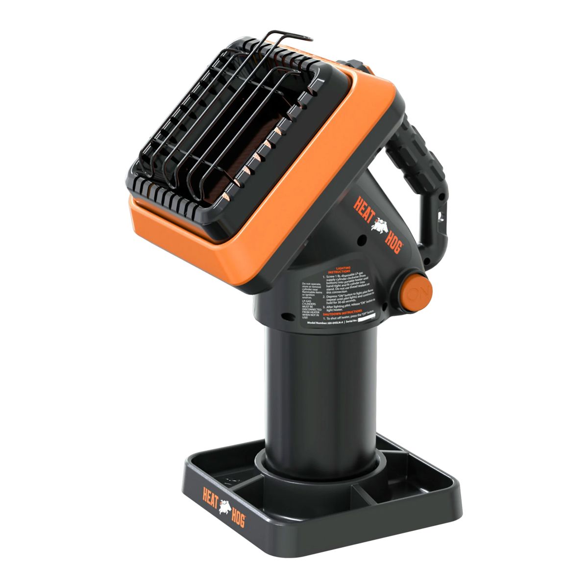 Heat Hog Piglet 4,000 BTU LP Propane Heater Front_Angled_Left
