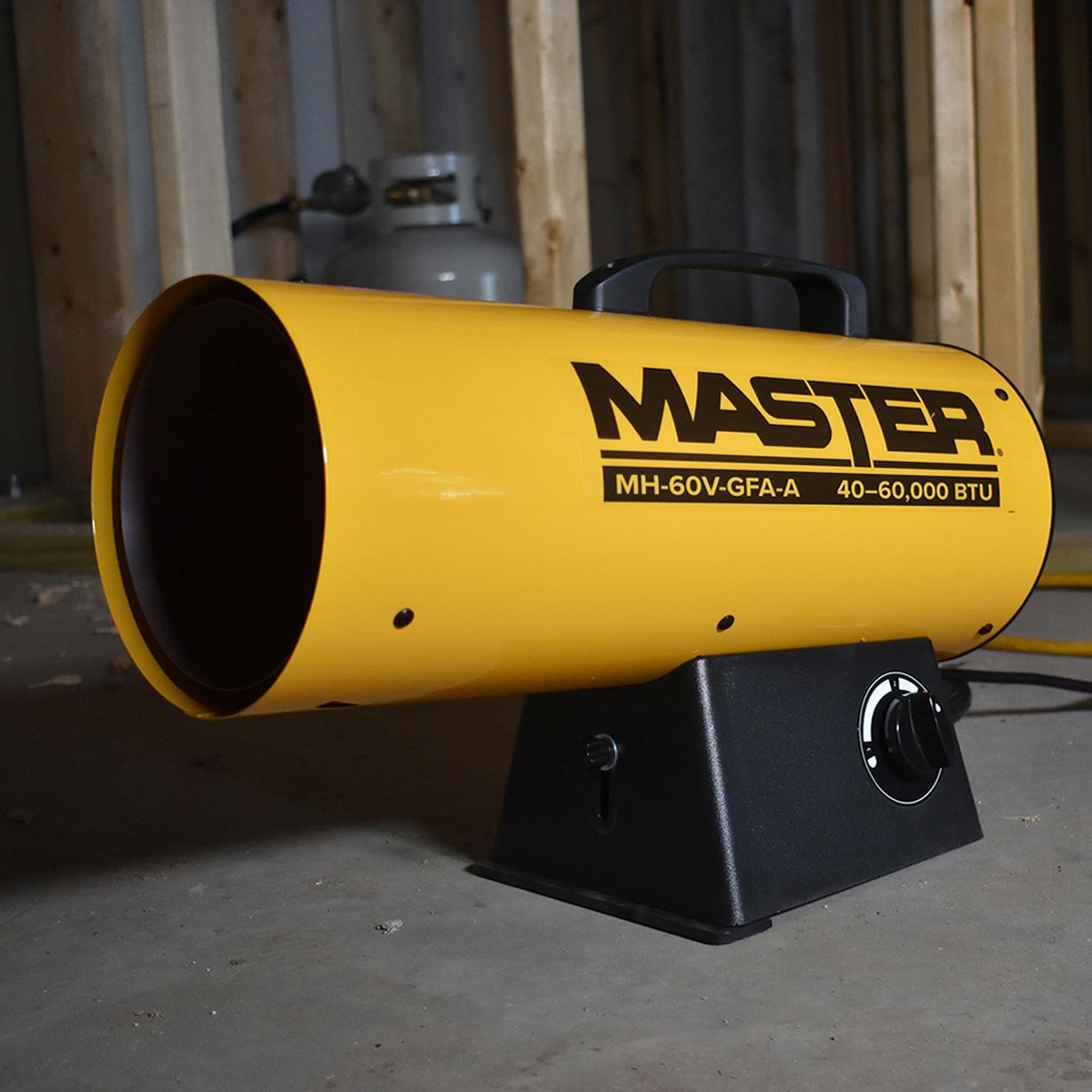 Master 60,000 BTU LP Forced Air Heater Front_Angled_Left