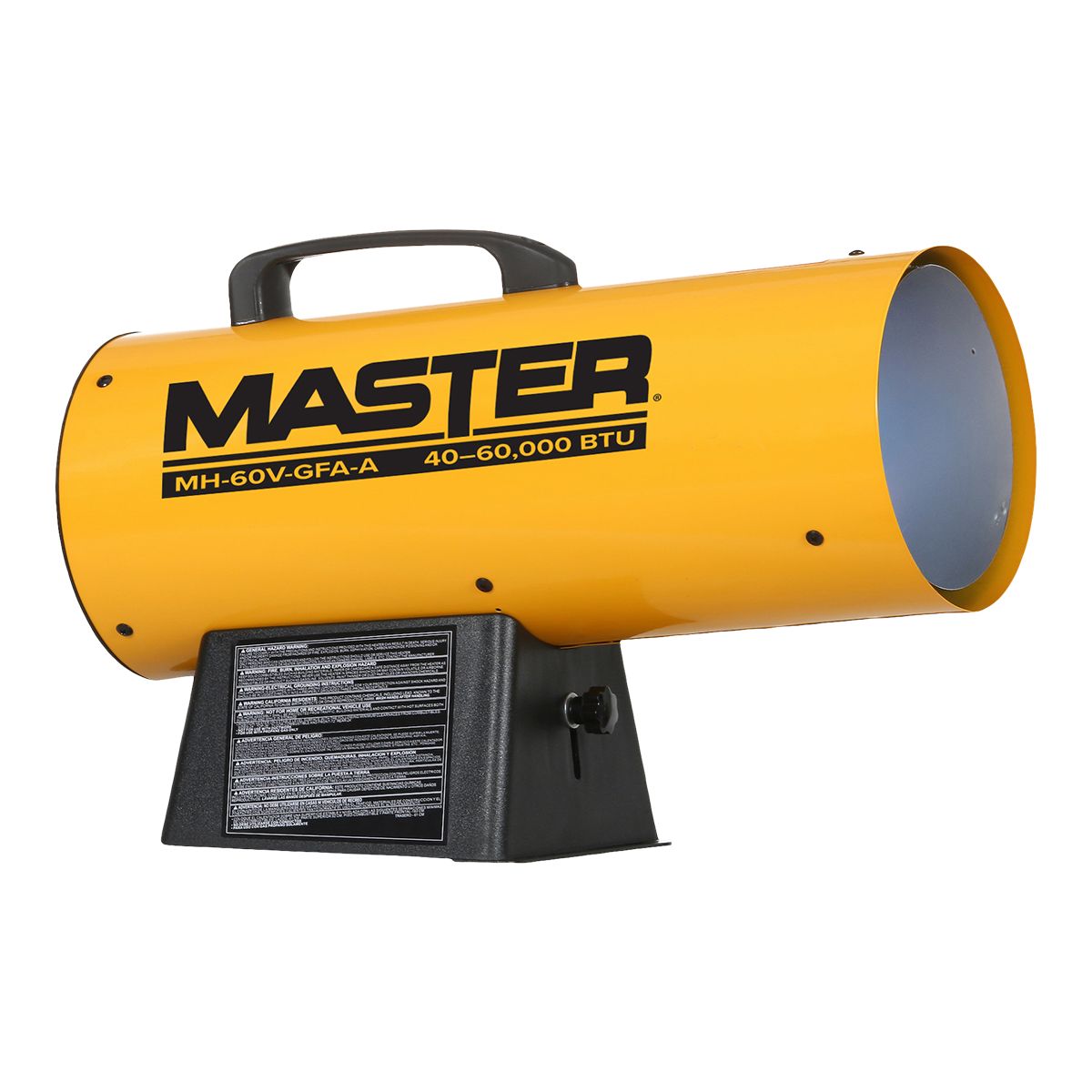 Master 60,000 BTU LP Forced Air Heater Front_Angled_Right