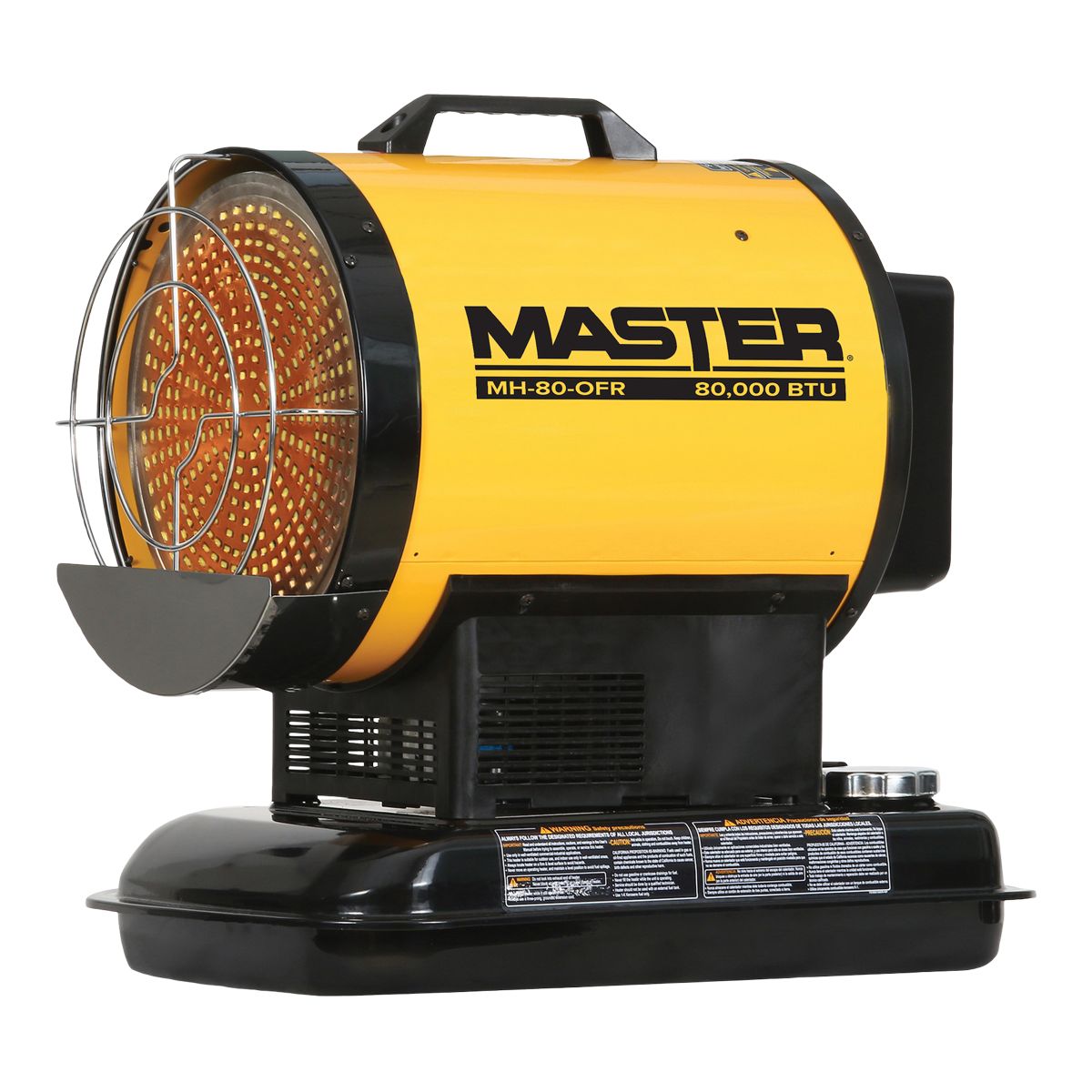 Master 80K BTU Battry Krosene Diesel Radiant Heater Front_Angled_Left