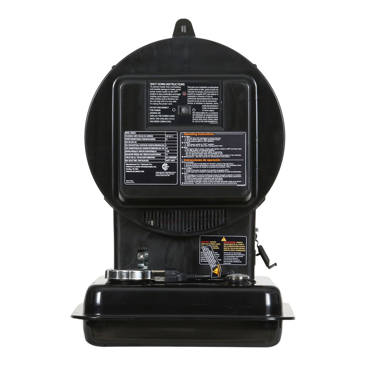 Master 80K BTU Battry Krosene Diesel Radiant Heater Back_Flat