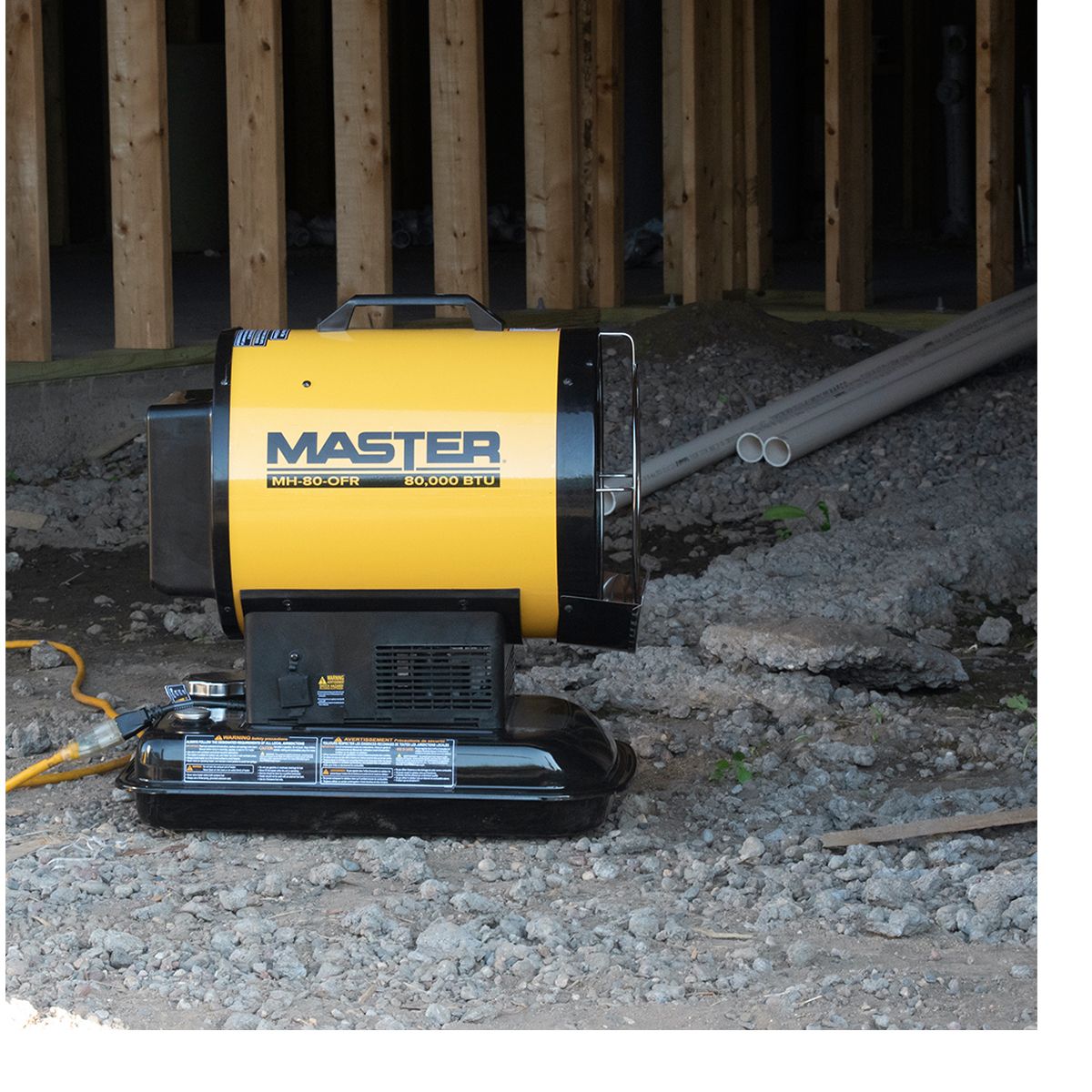 Master 80K BTU Battry Krosene Diesel Radiant Heater Side_Right