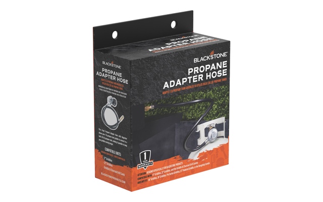Blackstone Propane Adaptor Hose & Regulator Front_Three_Fourths_Angled_Right