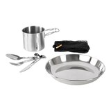 GSI Glacier Stainless Steel 1 Person Mess Set Composite_or_Mixed