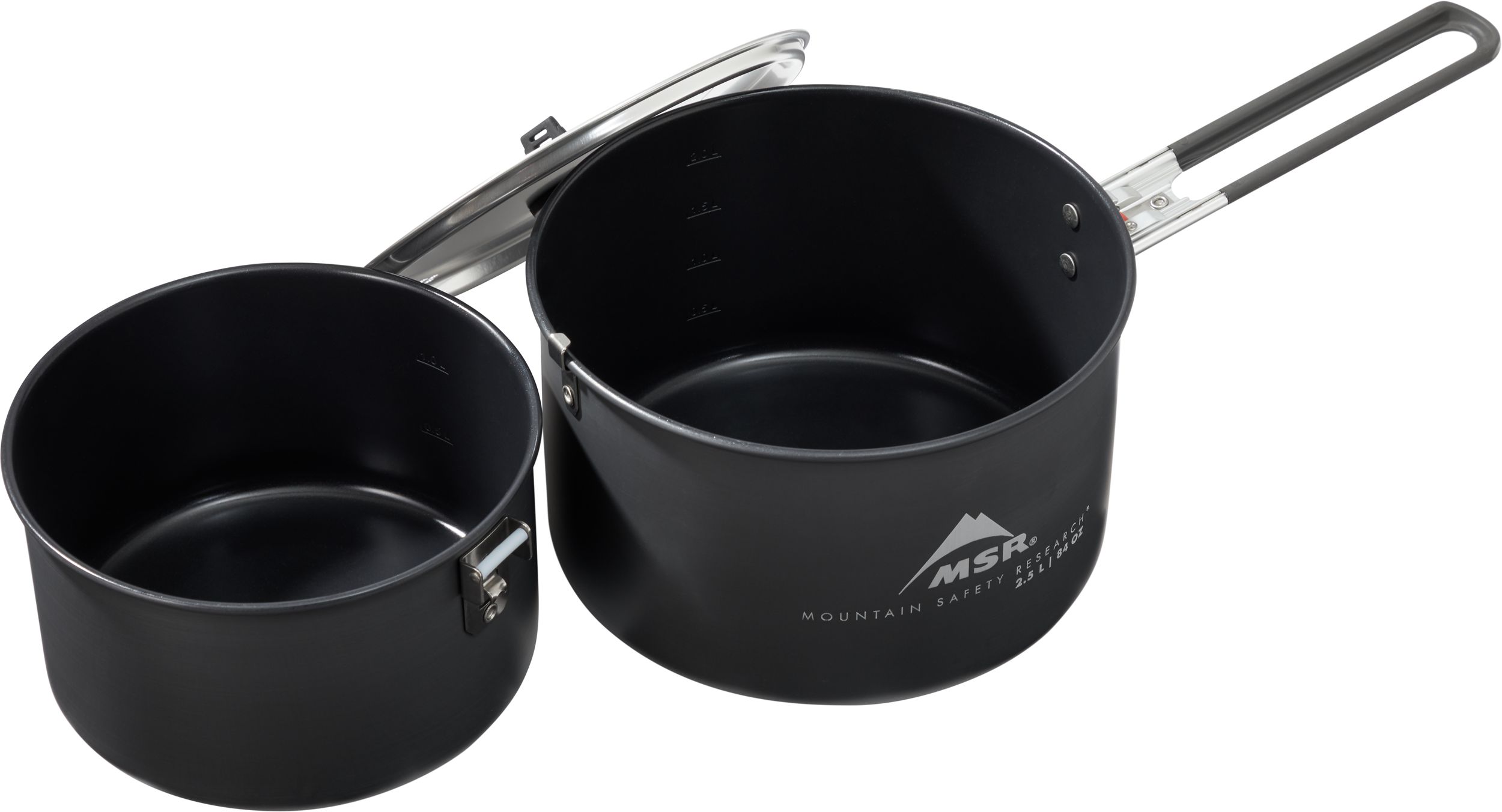 MSR Ceramic 2 Pot Camping Cook Set Overhead_Plunge