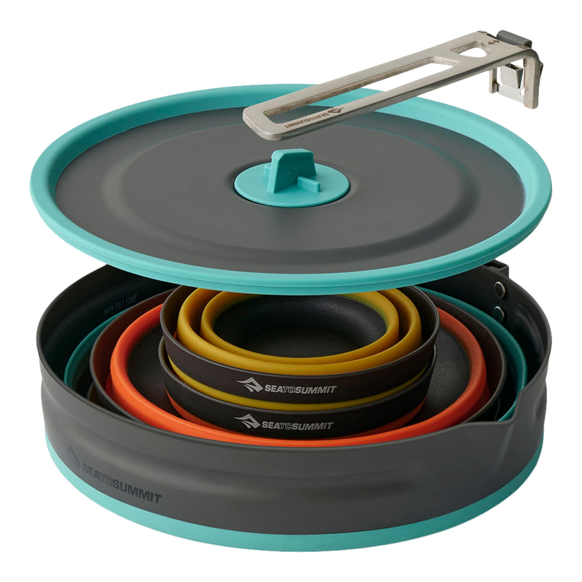 Sea To Summit Frontier Collapsible 5 Piece Cookset Overhead_Plunge