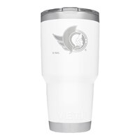 YETI Rambler Senators 30 oz Tumbler, Sliding Lid, Insulated Stainless Steel Front_Flat