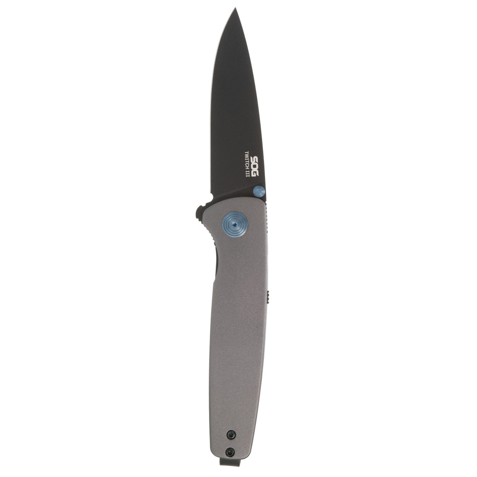 SOG Twitch III Folding Knife Front_Flat