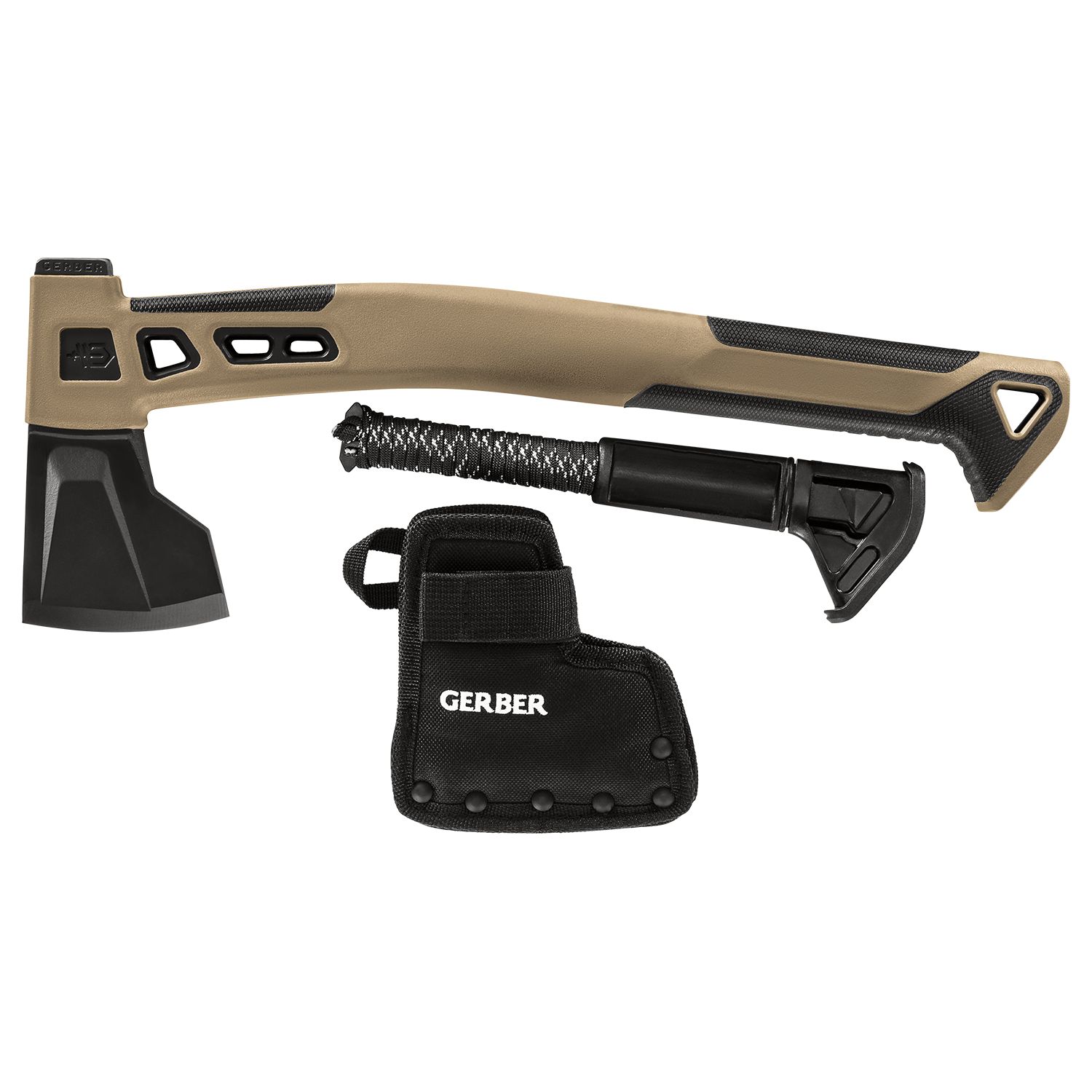 GERBER Bushcraft Hatchet with Waterproof Gear Storage Side_Left