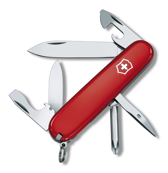 VICTORINOX Tinker Swiss Army Knife Multitool Front_Flat