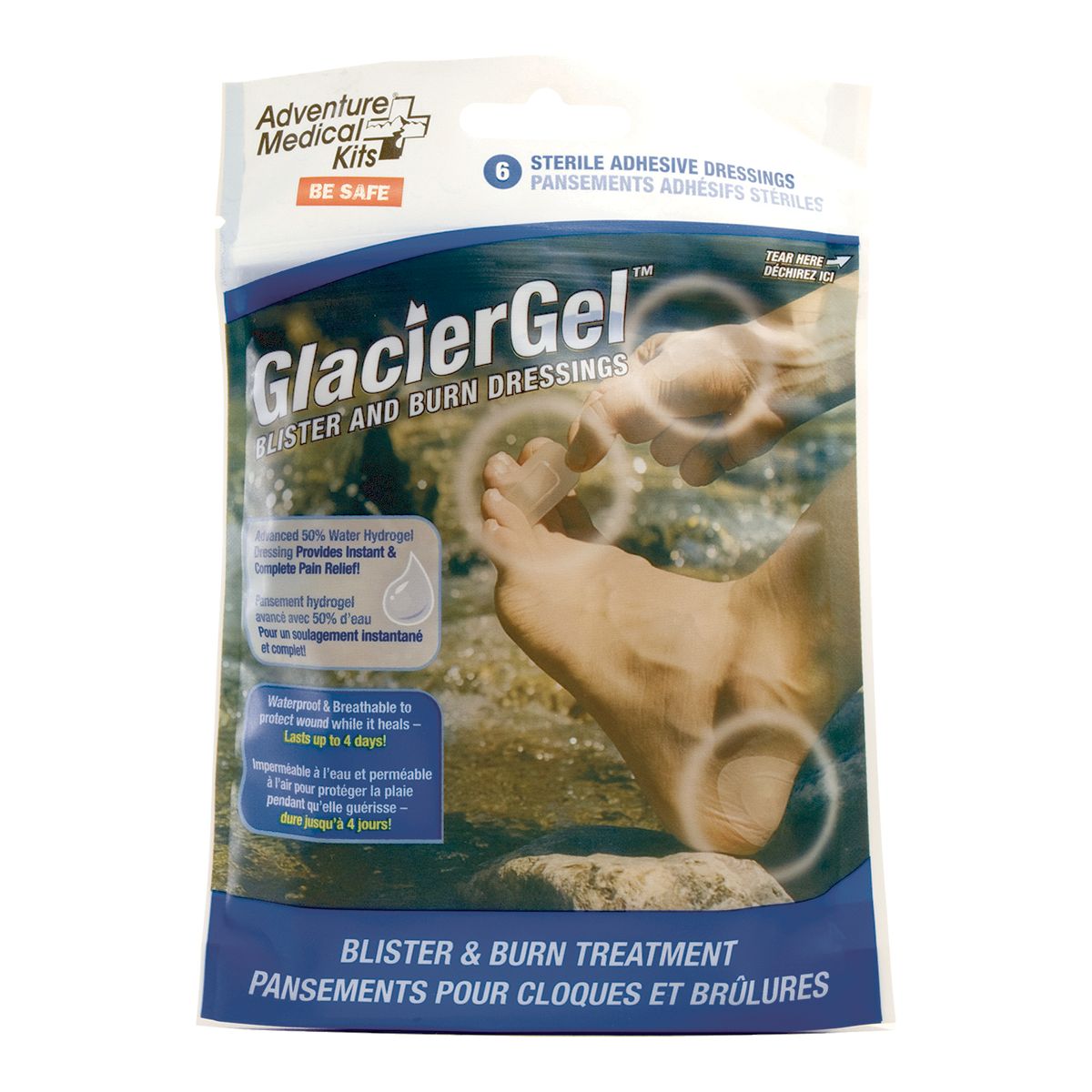 Adventure Medical Kits GlacierGel Blister & Burn Dressing Front_Flat