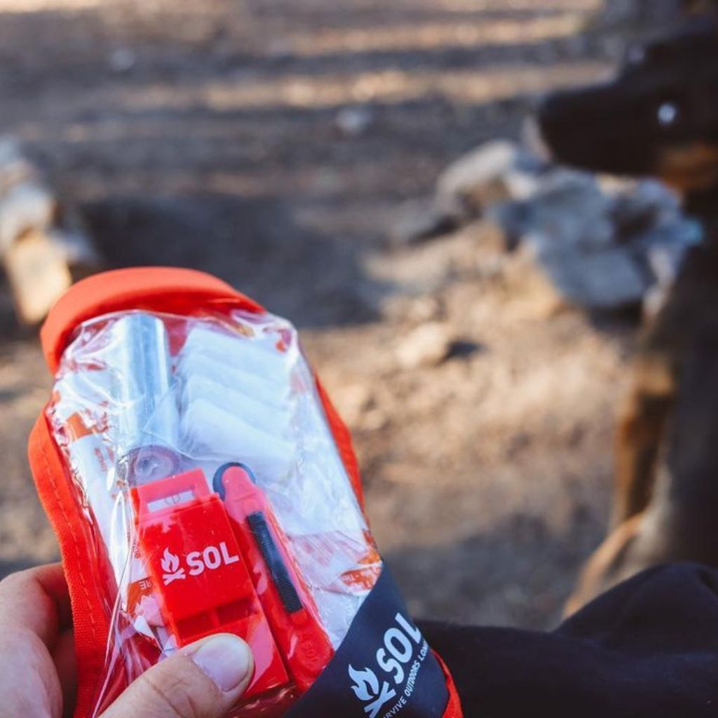 SOL Scout Waterproof Survival Kit CloseUp