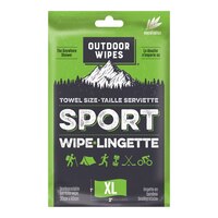 Outdoor Wipes Towel Sized Eucalyptus Sport Wipes Front_Flat