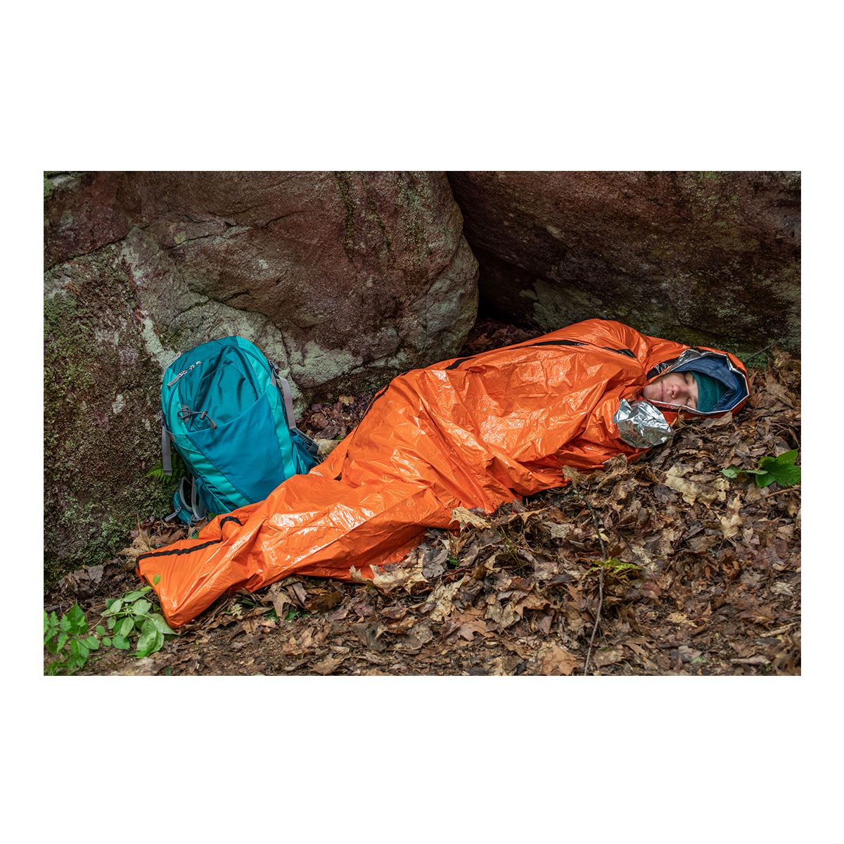 SOL Emergency Bivvy With Rescue Whistle Front_Angled_Right
