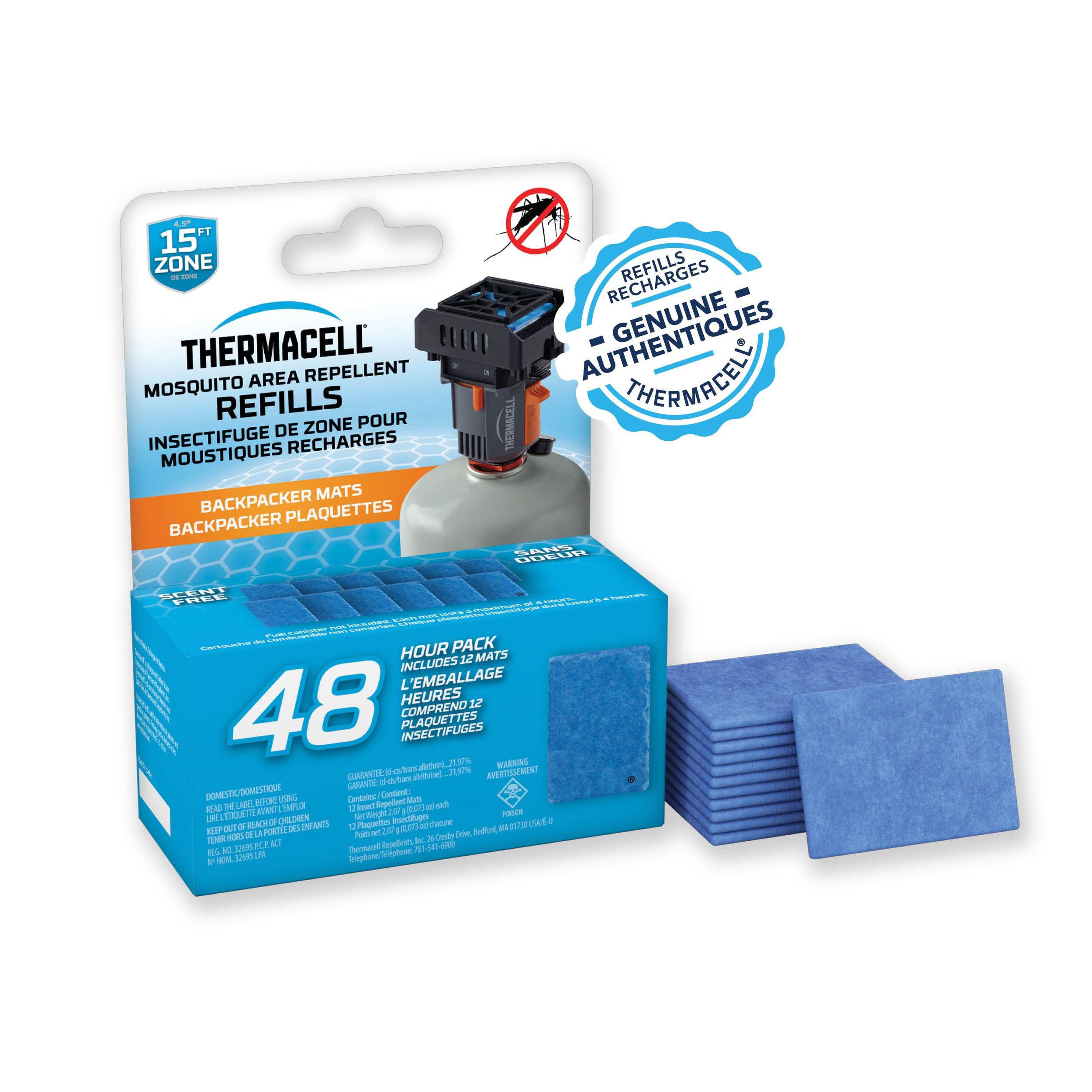 Thermacell Backpacker Mat Only Refill - 48 Hours