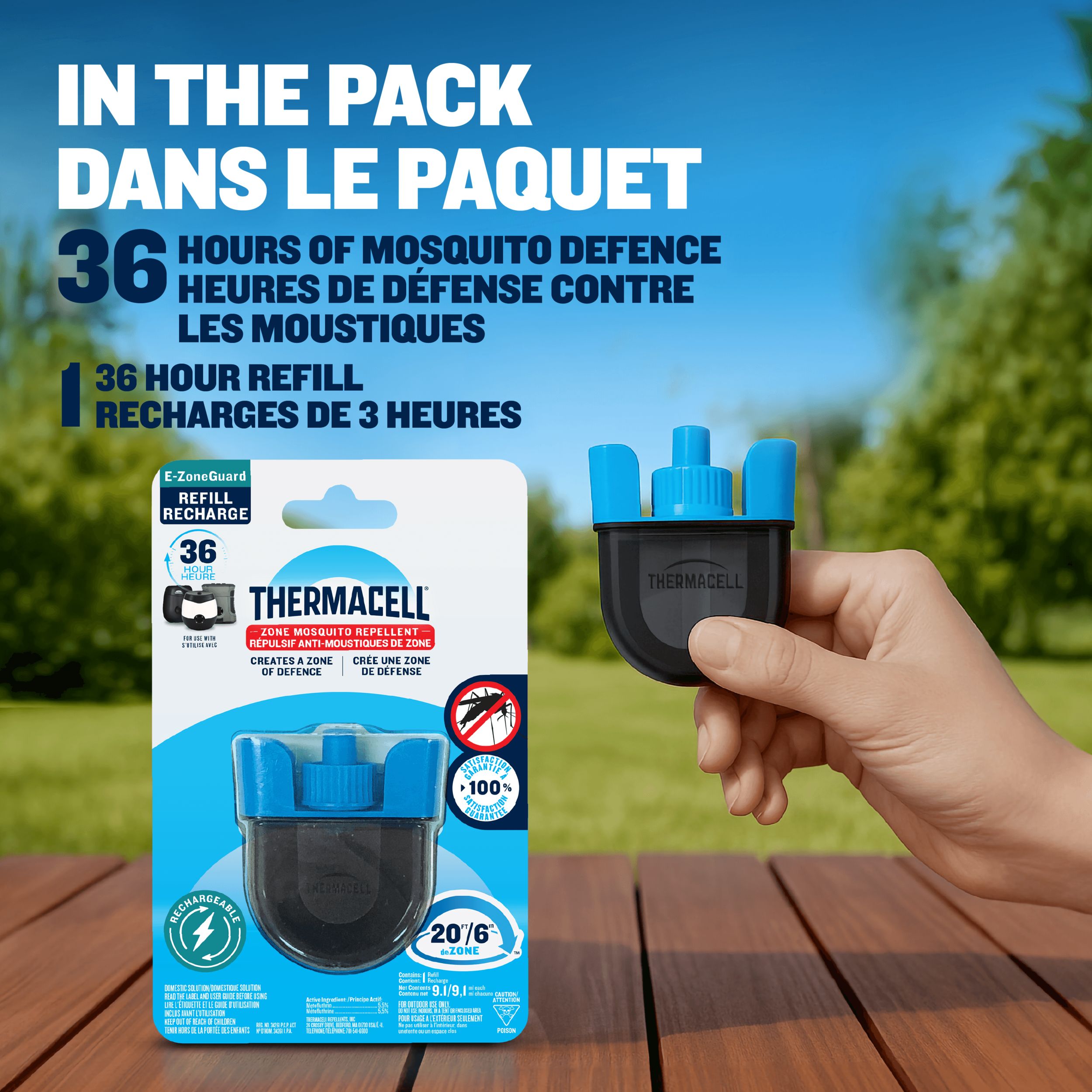 Thermacell Mosquito Repellent, Rechargeable Refill