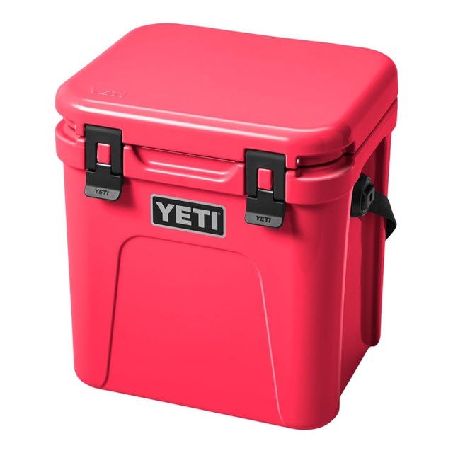 YETI Roadie 24 Insulated Hard Cooler - Bimini Pink Front_Angled_Left