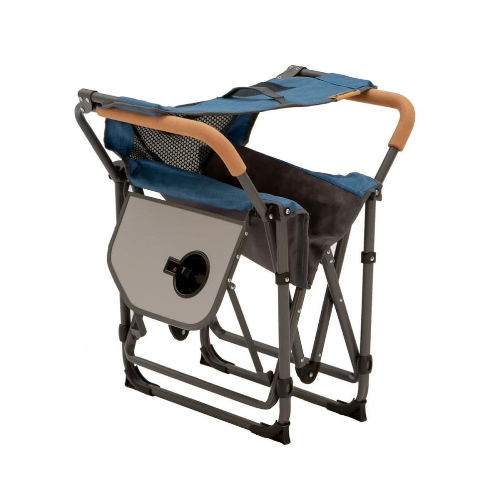 Eureka Director's Chair with Table Front_Three_Fourths_Angled_Right