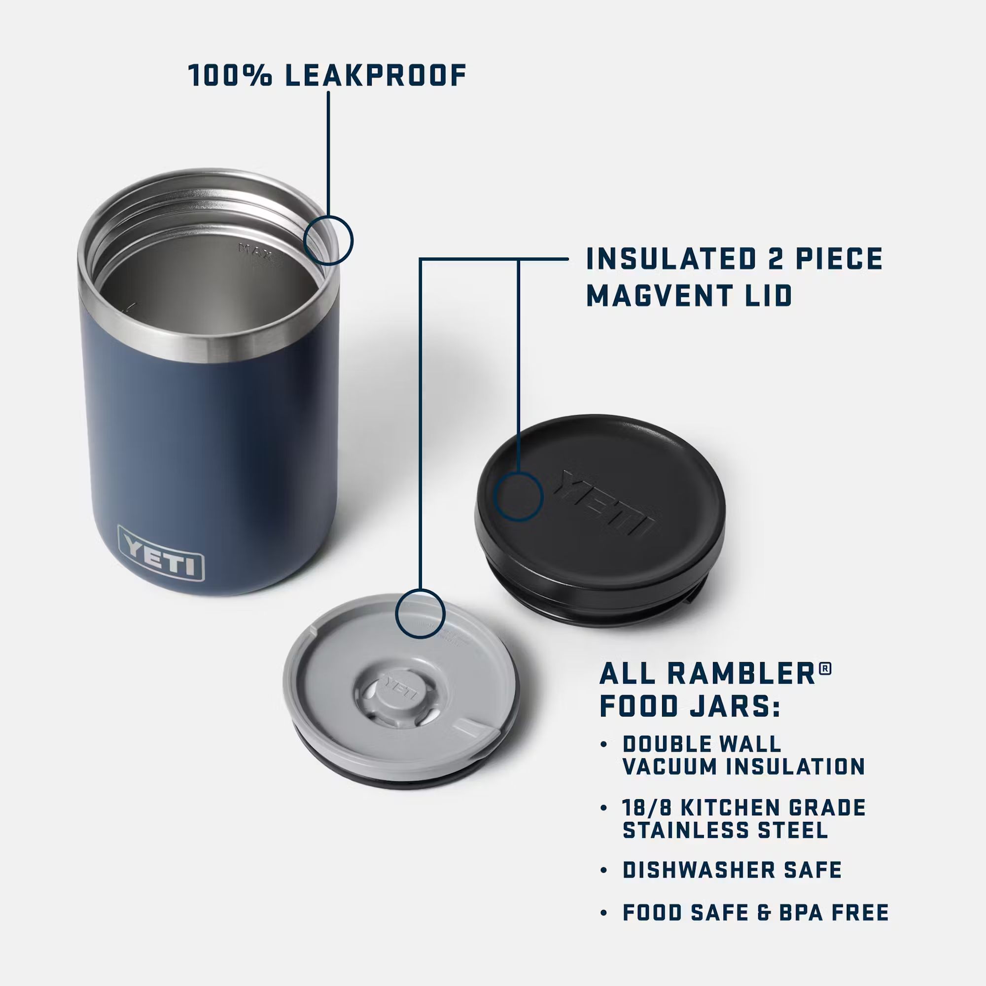 YETI ® Rambler® 16 oz Leakproof Food Jar