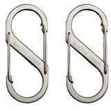 Nite Ize Stainless Steel S-Biner Size #1 - 2 pk Front_Flat