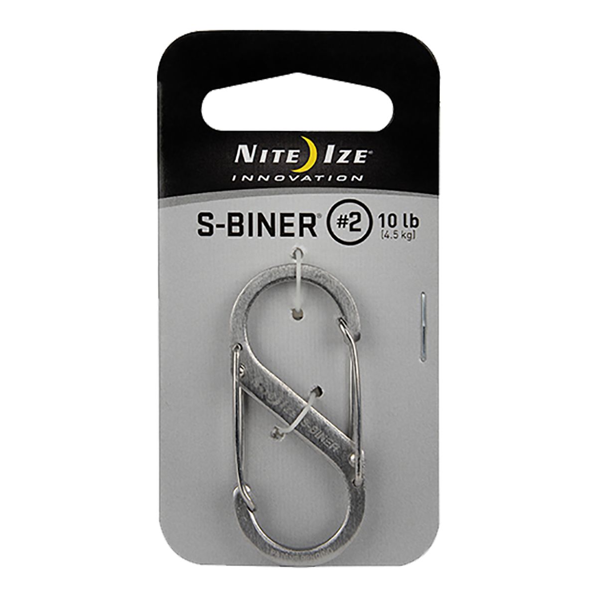 Nite Ize Stainless Steel Size #2 S-Biner Front_Flat