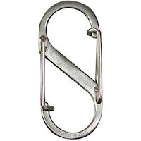 Nite Ize Stainless Steel Size #2 S-Biner Front_Flat