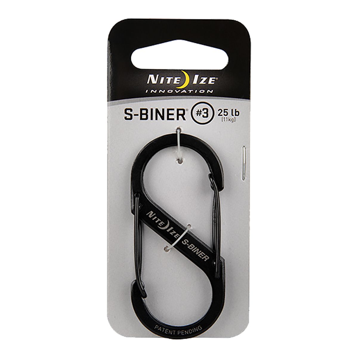 Nite Ize Stainless Steel Size #3 S-Biner Front_Flat