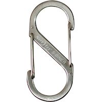 Nite Ize Stainless Steel S-Biner Size #4 Front_Flat