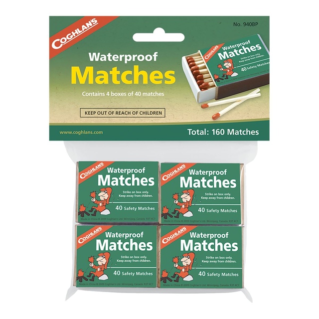 Coghlan's Waterproof Matches - 4 pk