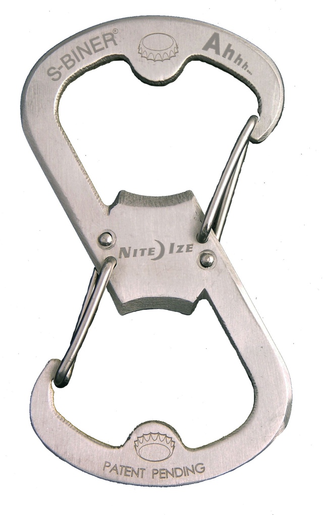 Nite Ize Stainless Steel S-Biner Front_Flat