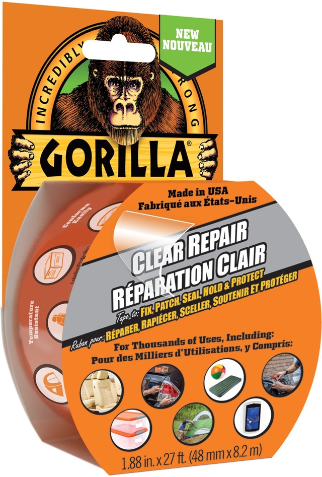 Gorilla Glue Clear Repair Tape Front_Angled_Right