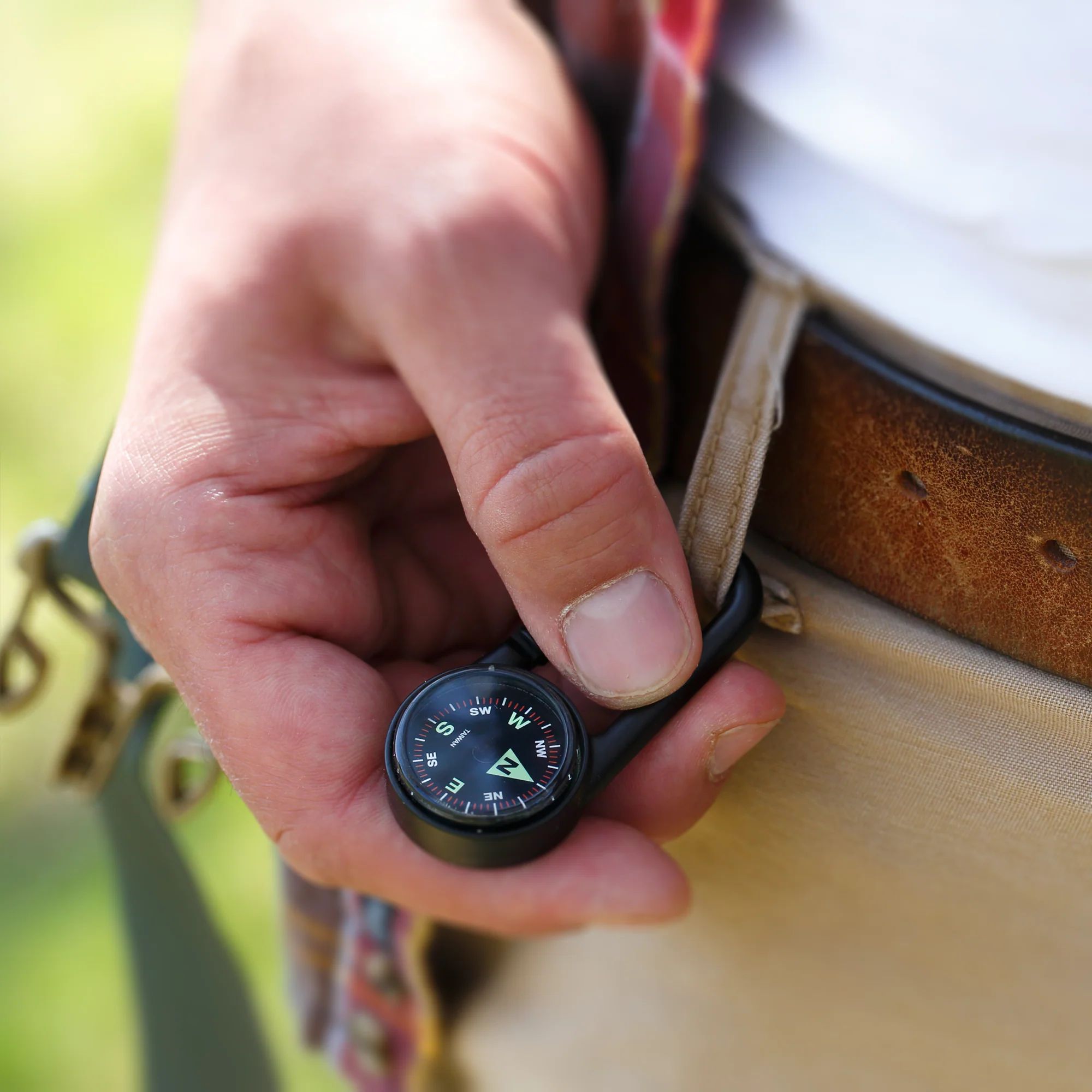 Coghlan's Compact Carabiner Compass CloseUp