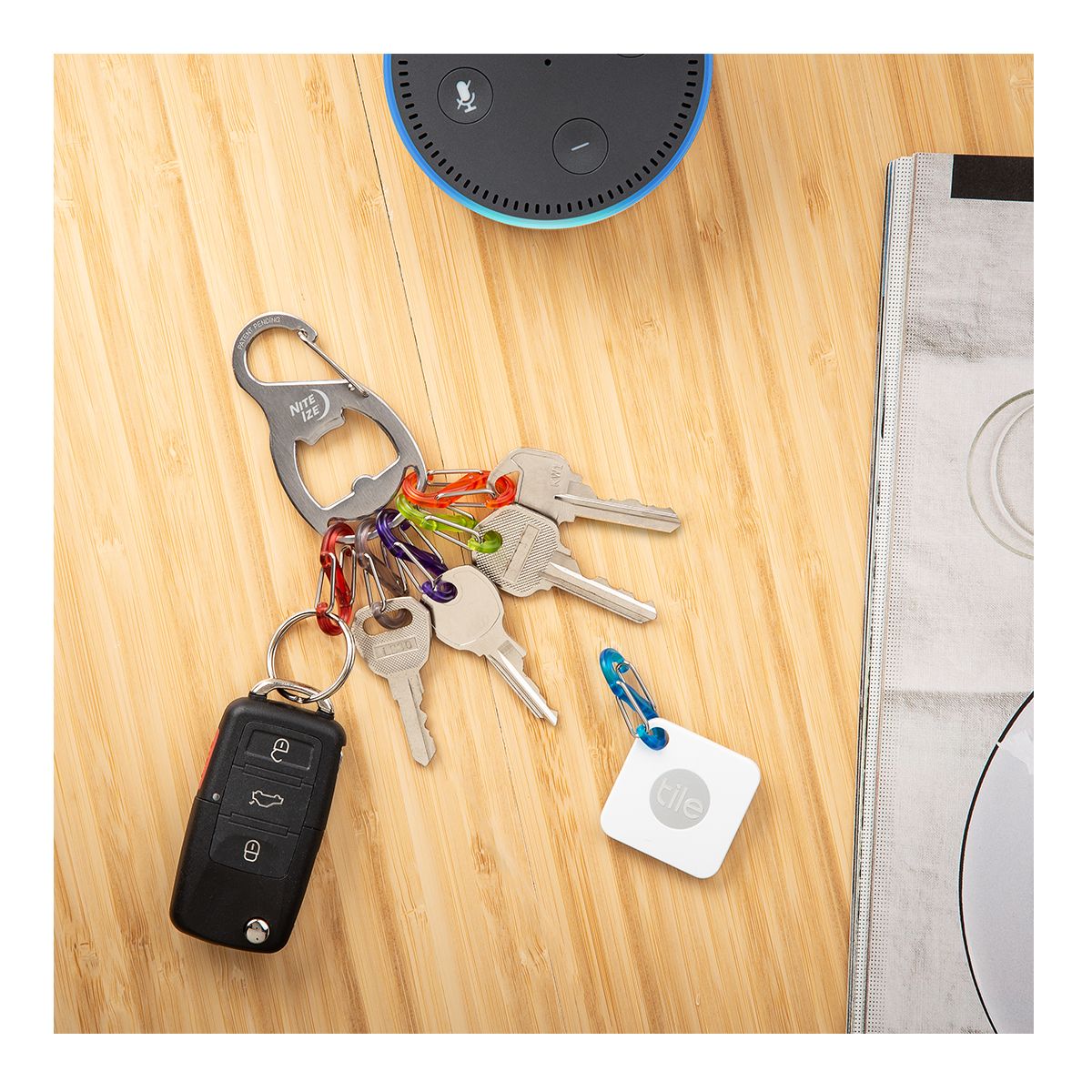 The Nite Ize Key Rack S-Biner Carabiner Clip Composite_or_Mixed