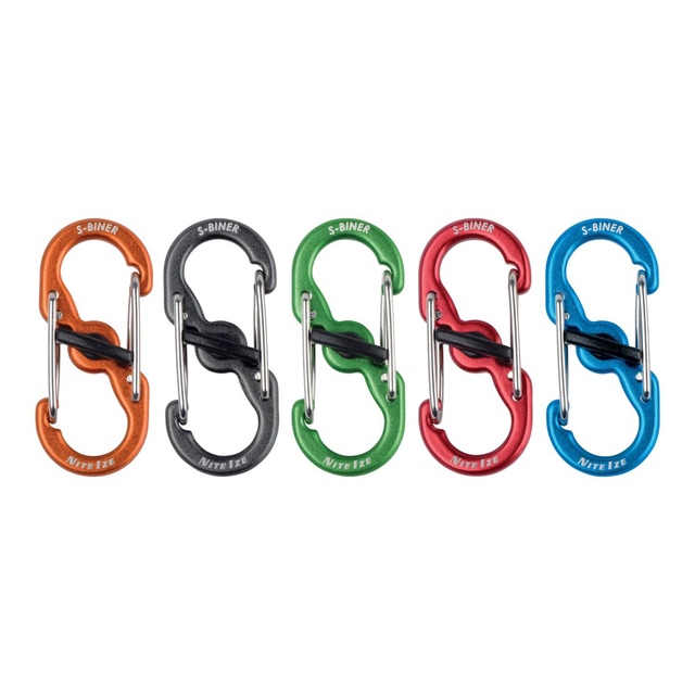 Nite Ize S-Biner MicroLock Aluminum Carabiners - 5 pk Front_Flat