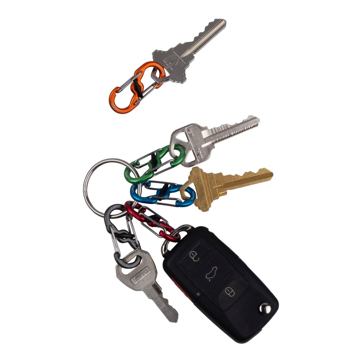 Nite Ize S-Biner MicroLock Aluminum Carabiners - 5 pk Composite_or_Mixed