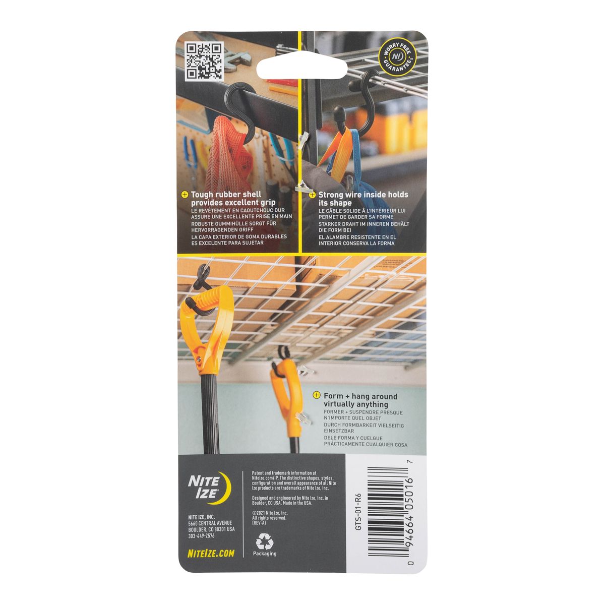 Nite Ize Gear Tie Bendable S-Hook Back_Flat