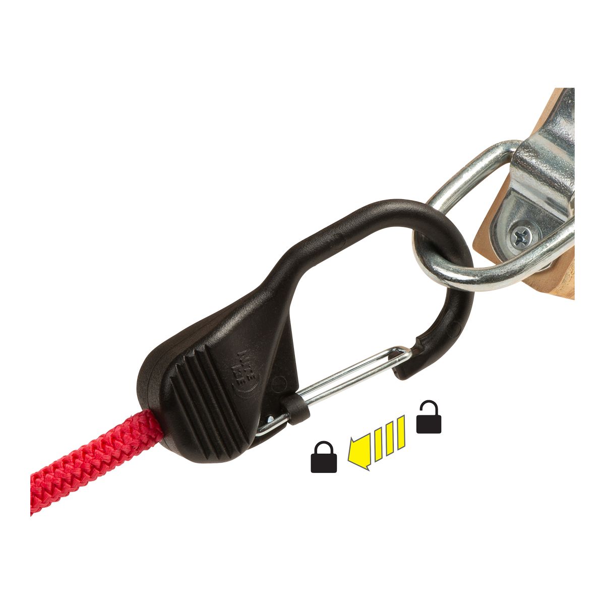 Niteize 24 Inch Slidelock Carabiner Bungee CloseUp