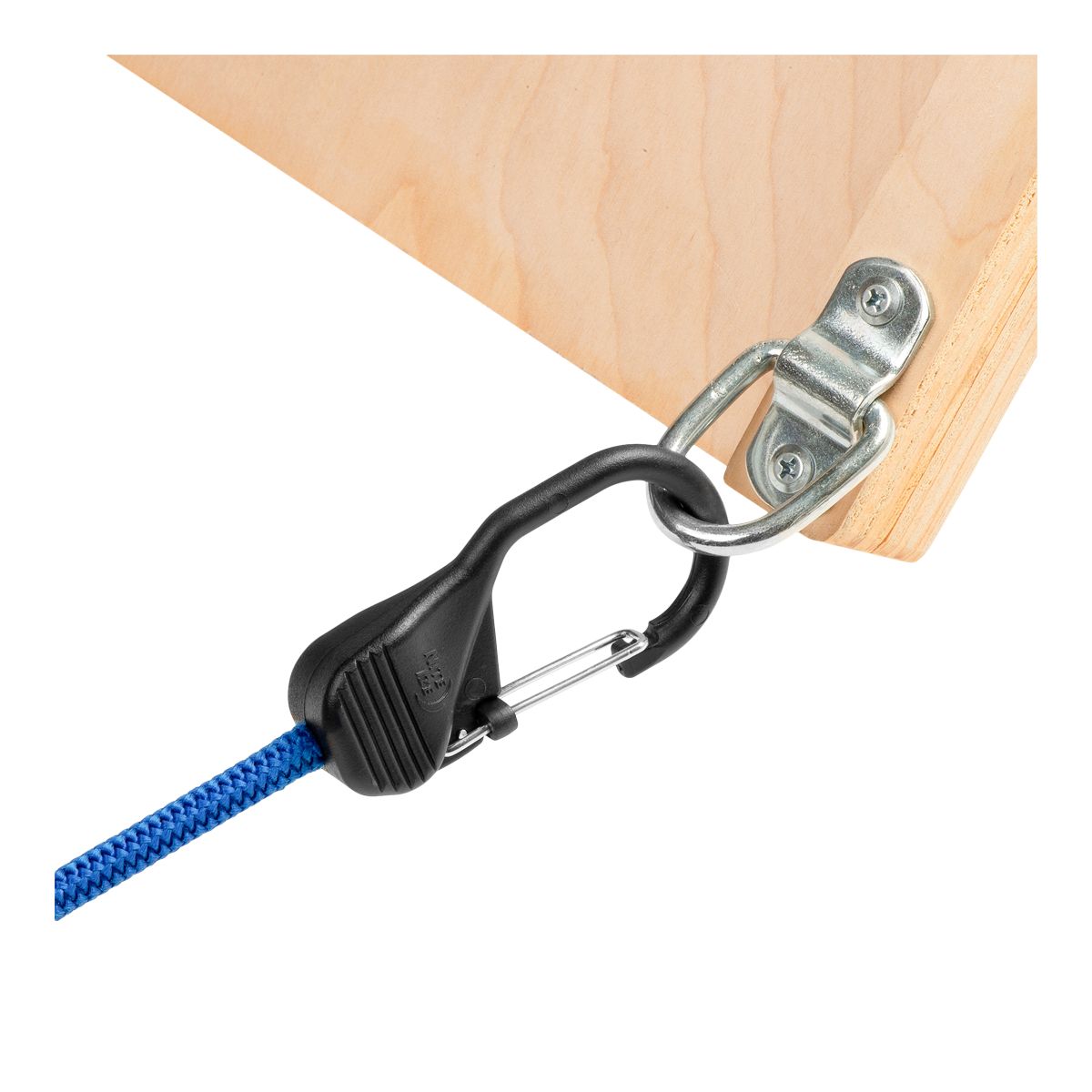 Nite Ize SlideLock Carabiner Bungee - 36 in. - Blue CloseUp