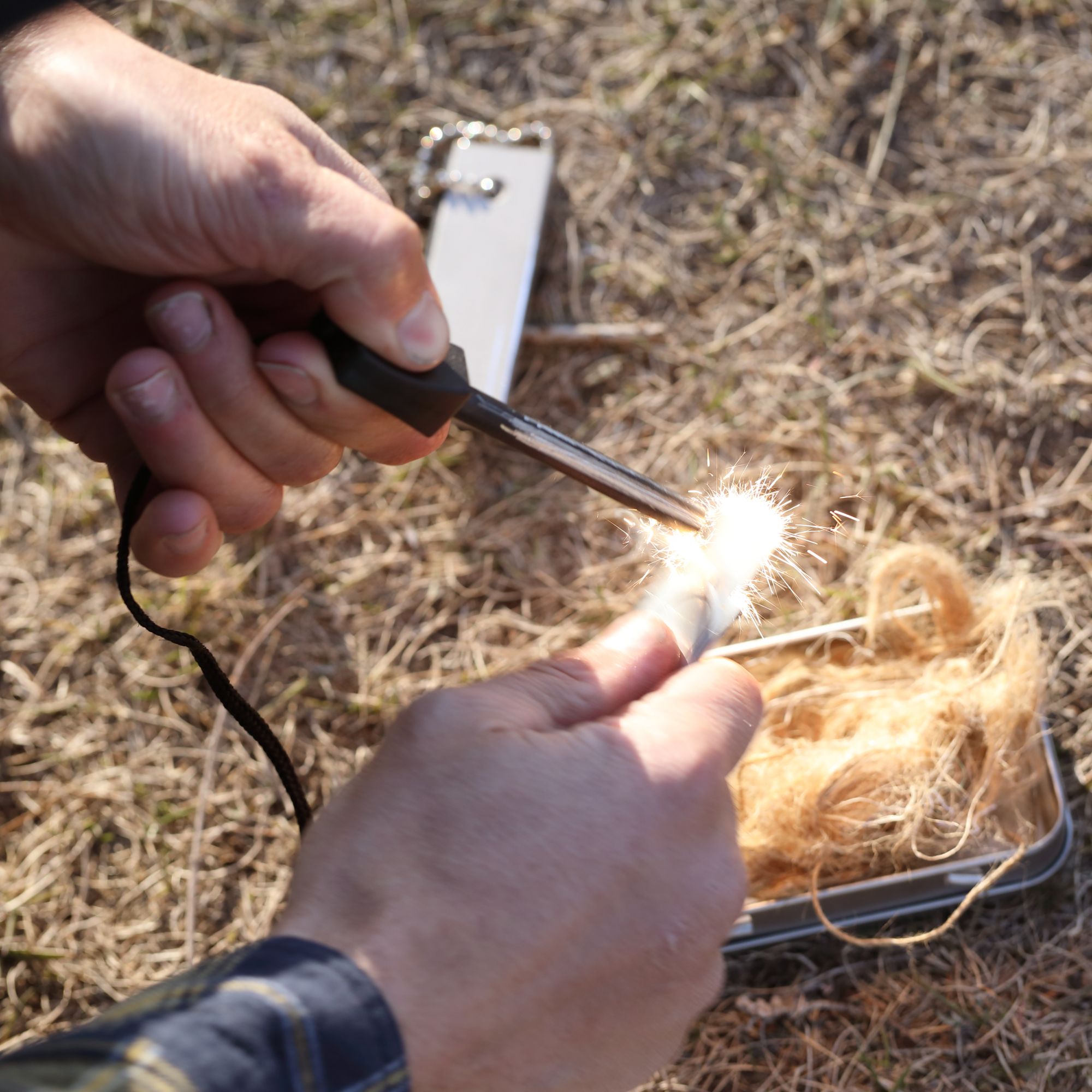 Coghlan's Fire Starter Kit Fire In A Box CloseUp