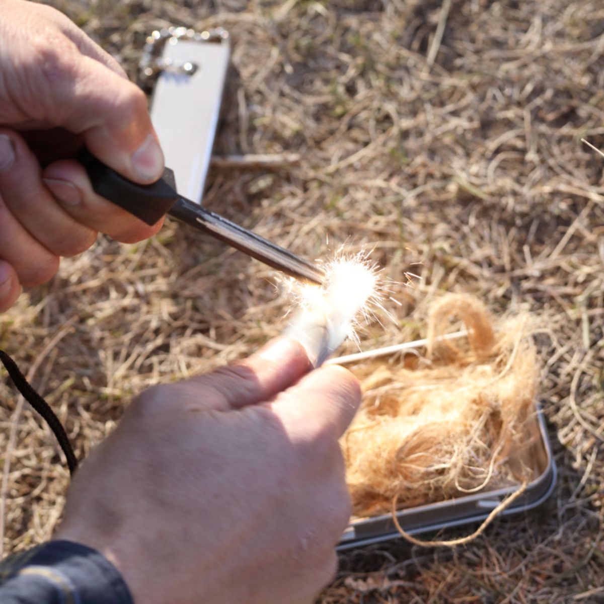 Coghlan's Fire Starter Kit Fire In A Box CloseUp