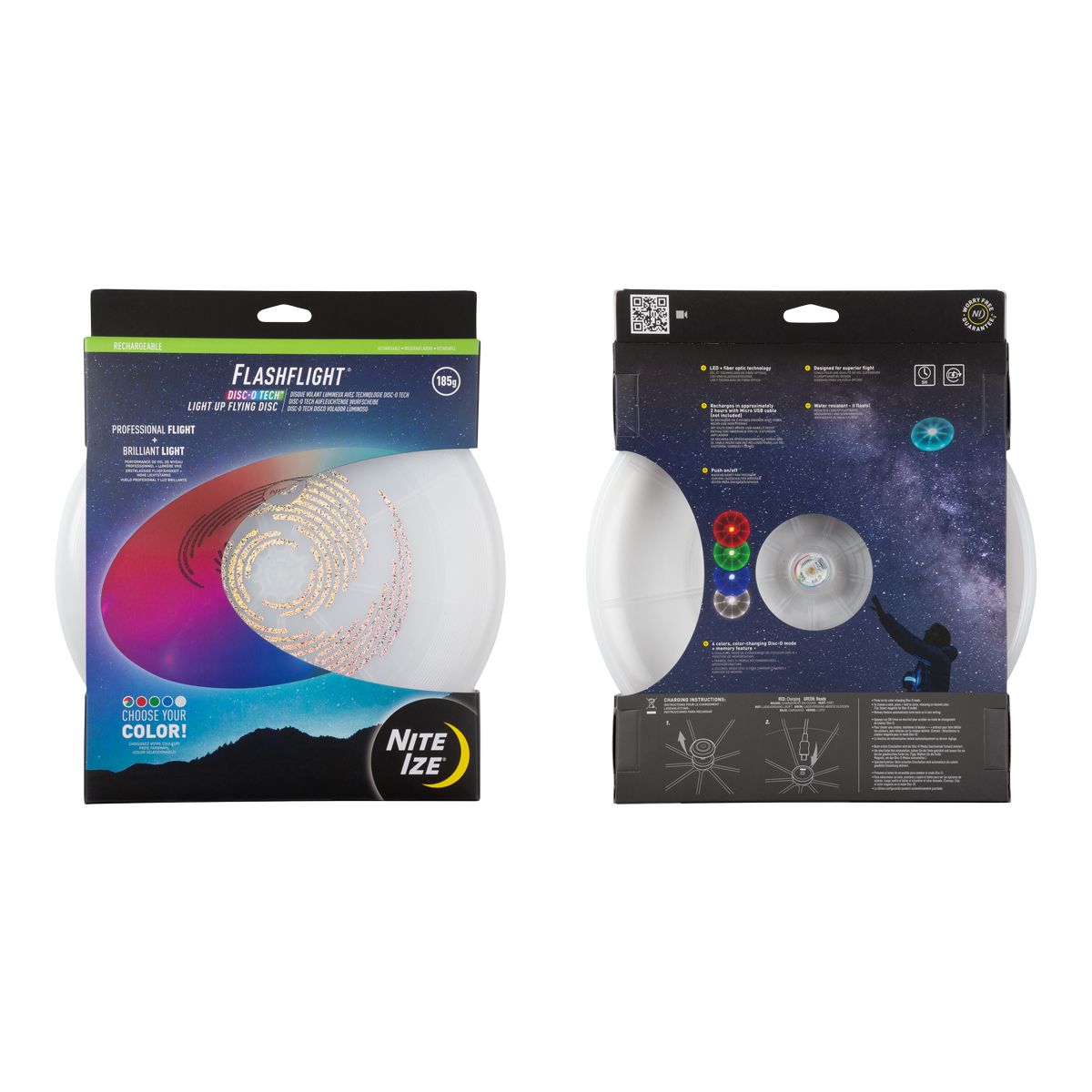 Nite Ize Flashflight Rechargeable Light Up Frisbee Composite_or_Mixed