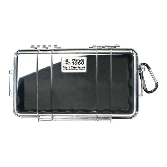 Pelican 1060 Micro Case - Black/Clear